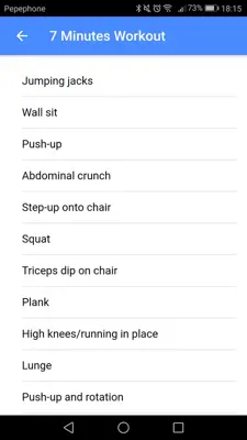 Seven Minutes Workout android App screenshot 3