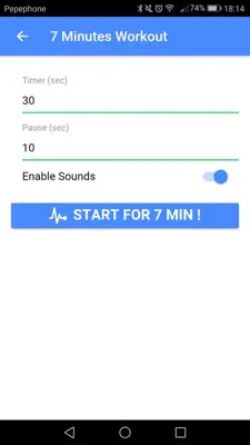 Seven Minutes Workout android App screenshot 6